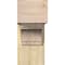 Ekena Millwork Merced Block Rough Sawn Bracket w/ Offset Brace, Douglas Fir, 8"W x 18"D x 18"H BKT0806X18X18MRC05RDF - alternate 4